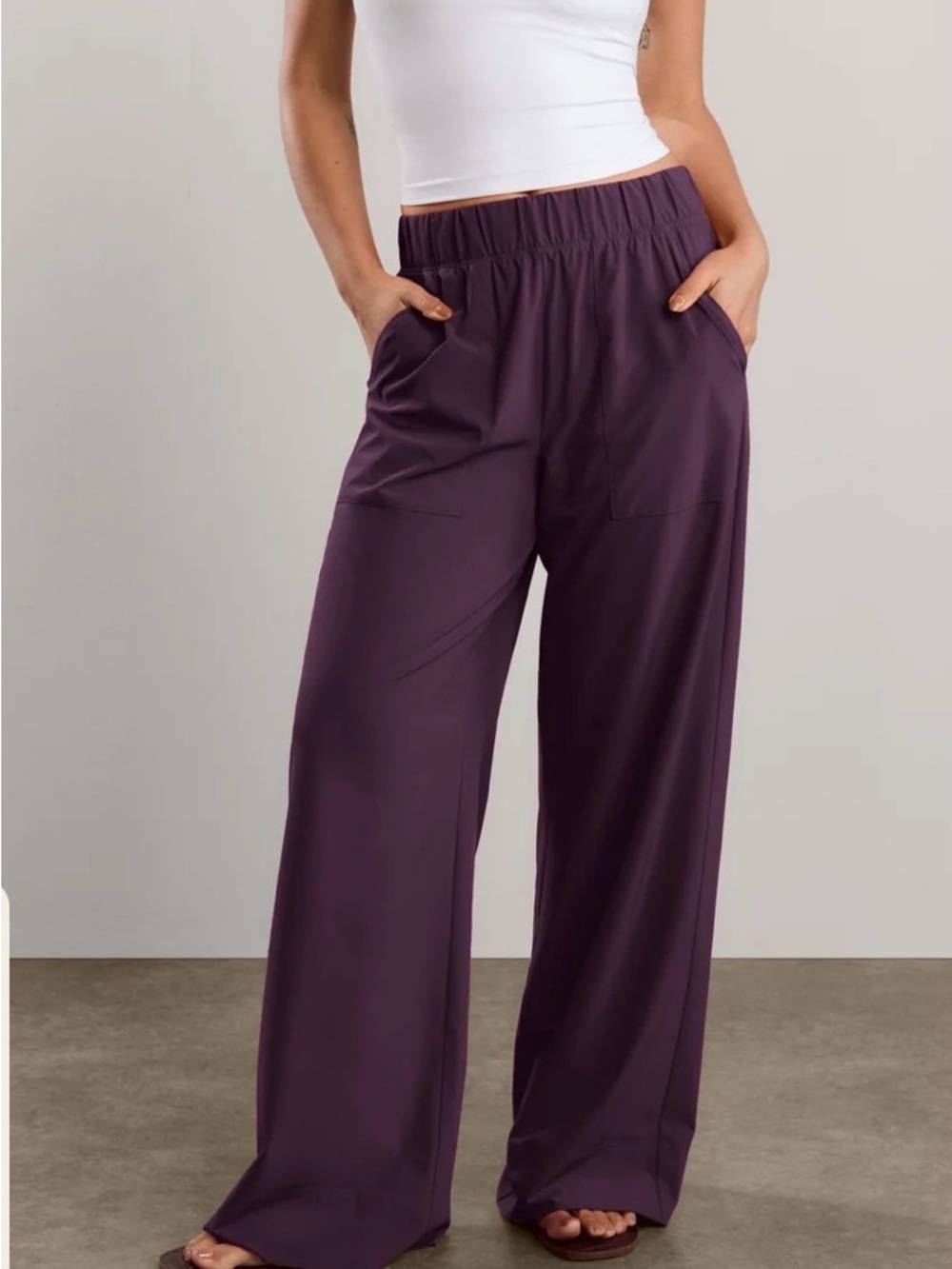 Easy Pant wide leg 29” brilliant blackberry small